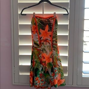 Windsor strapless floral dress WORN ONCE